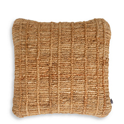 подушка из джута с квадратной формой и мягкой поверхностью