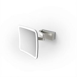 0123276 Decor Walther Vision зеркало с подсветкой нержавеющая сталь матовая