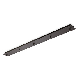 285702 Ideal Lux ROSONE LINEARE 5 LUCI NERO canopy черный